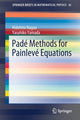 Book cover of: Pade Methods for Painleve Equations. By: Hidehito Nagao