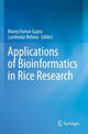Book cover of: Applications of Bioinformatics in Rice Research. By: Manoj Kumar Gupta