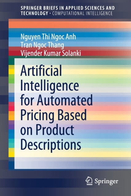 Book cover of: Artificial Intelligence for Automated Pricing Based on Product Descriptions. By: Nguyen Thi Ngoc Anh