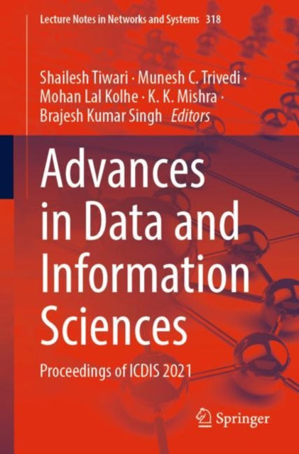 Book cover of: Advances in Data and Information Sciences. By: Shailesh Tiwari