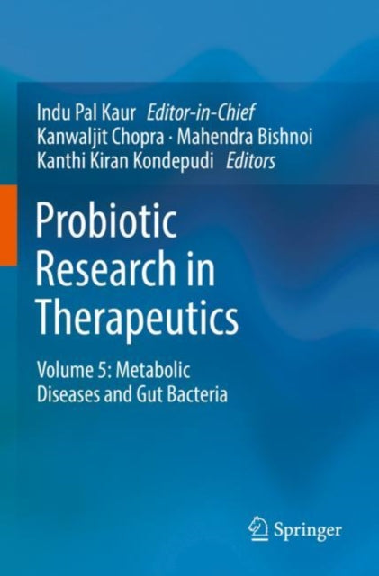 Book cover of: Probiotic Research in Therapeutics. By: Indu Pal Kaur