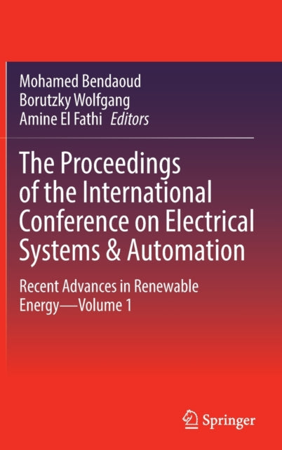 Book cover of: Proceedings of the International Conference on Electrical Systems & Automation. By: Bendaoud Mohamed