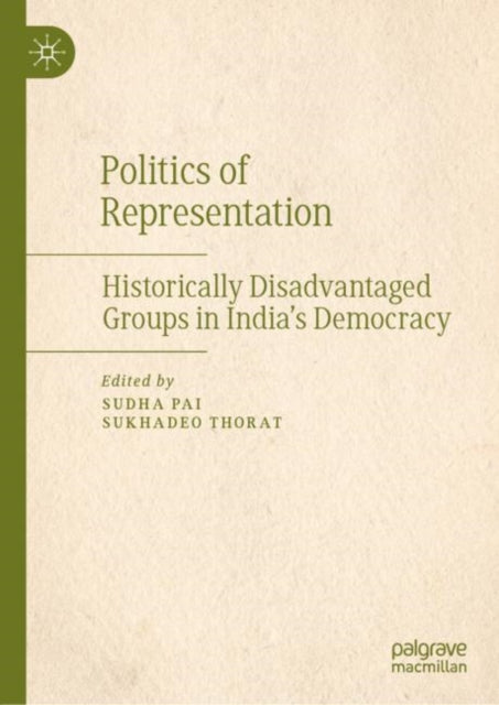 Book cover of: Politics of Representation. By: Sudha Pai
