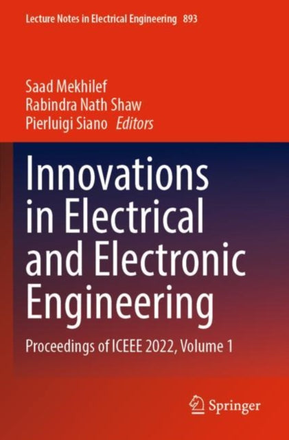 Book cover of: Innovations in Electrical and Electronic Engineering. By: Saad Mekhilef