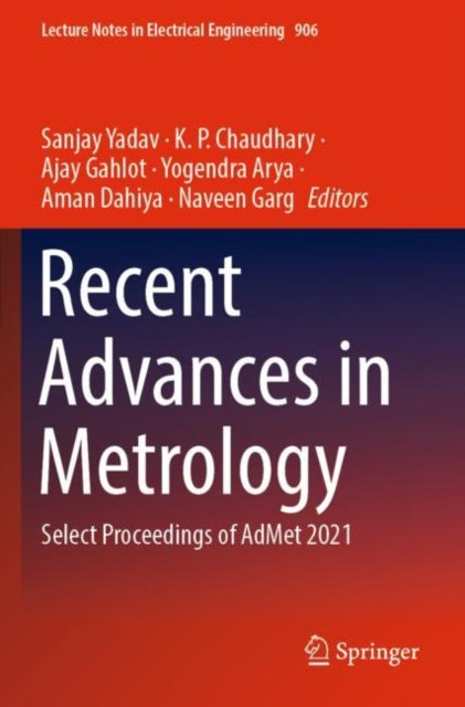 Book cover of: Recent Advances in Metrology. By: India) Staff Maharaja Surajmal Institute (New Delhi