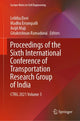 Book cover of: Proceedings of the Sixth International Conference of Transportation Research Group of India. By: Lelitha Devi