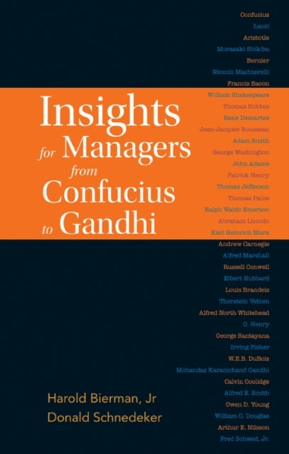 Book cover of: Insights For Managers From Confucius To Gandhi