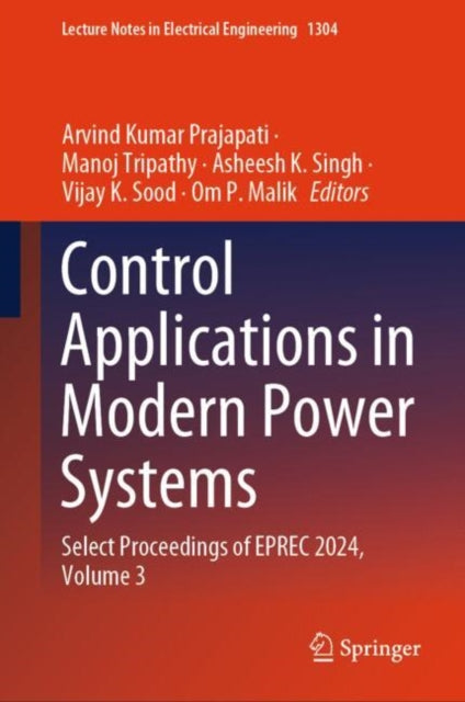 Book cover of: Control Applications in Modern Power Systems