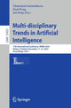 Book cover of: Multi-disciplinary Trends in Artificial Intelligence
