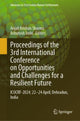 Book cover of: Proceedings of the 3rd International Conference on Opportunities and Challenges for a Resilient Future. By: Anjali Krishan Sharma