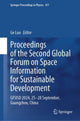 Book cover of: Proceedings of the Second Global Forum on Space Information for Sustainable Development. By: Ge Luo