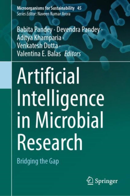 Book cover of: Artificial Intelligence in Microbial Research. By: Babita Pandey