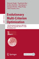 Book cover of: Evolutionary Multi-Criterion Optimization. By: Hemant Singh