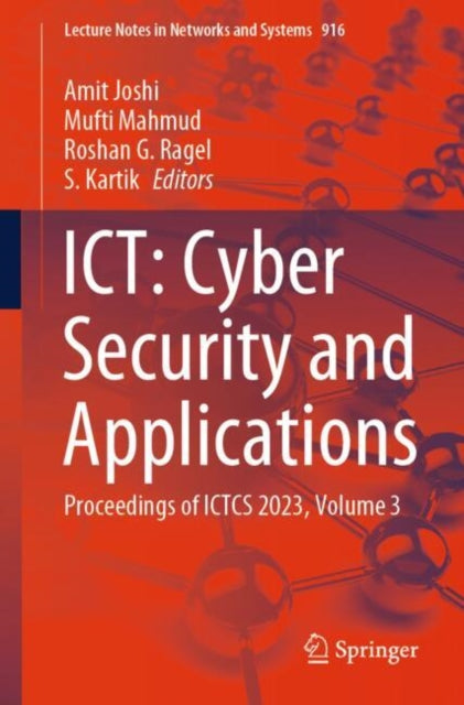 Book cover of: ICT: Cyber Security and Applications. By: Amit Joshi