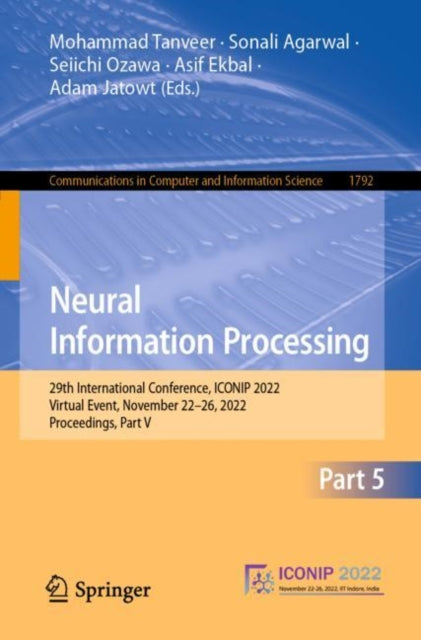 Book cover of: Neural Information Processing. By: Mohammad Tanveer