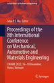 Book cover of: Proceedings of the 8th International Conference on Mechanical, Automotive and Materials Engineering. By: John Mo