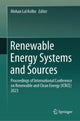 Book cover of: Renewable Energy Systems and Sources. By: Mohan Lal Kolhe