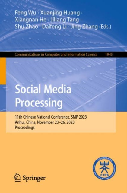 Book cover of: Social Media Processing. By: Feng Wu