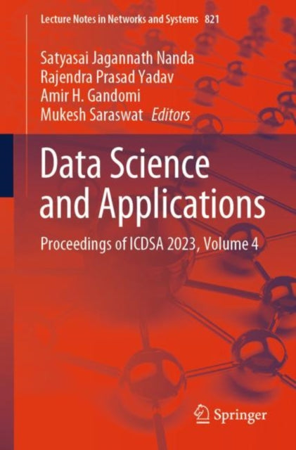 Book cover of: Data Science and Applications. By: Satyasai Jagannath Nanda