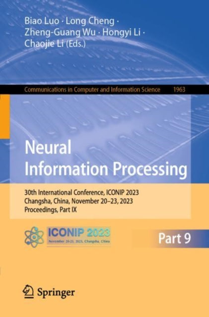 Book cover of: Neural Information Processing. By: Biao Luo