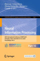 Book cover of: Neural Information Processing. By: Biao Luo