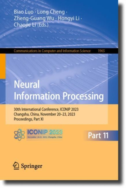 Book cover of: Neural Information Processing. By: Biao Luo