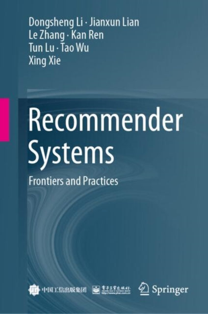 Book cover of: Recommender Systems. By: Dongsheng Li