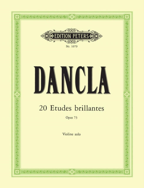 Book cover of: 20 Etudes brillantes (Violin), Op. 73