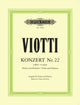 Book cover of: Concerto No. 22 in A minor