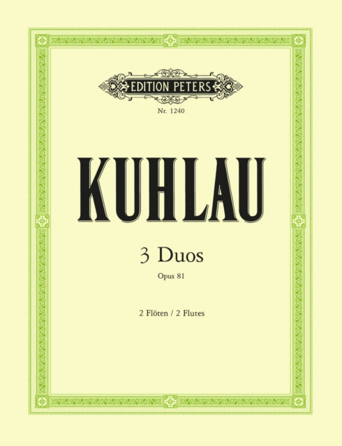 Book cover of: 3 Duos for 2 Flutes Op.81