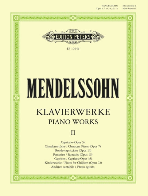 Book cover of: Complete Piano Works Vol.2