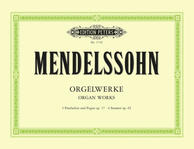 Book cover of: Organ Works Op.37. By: Felix Mendelssohn