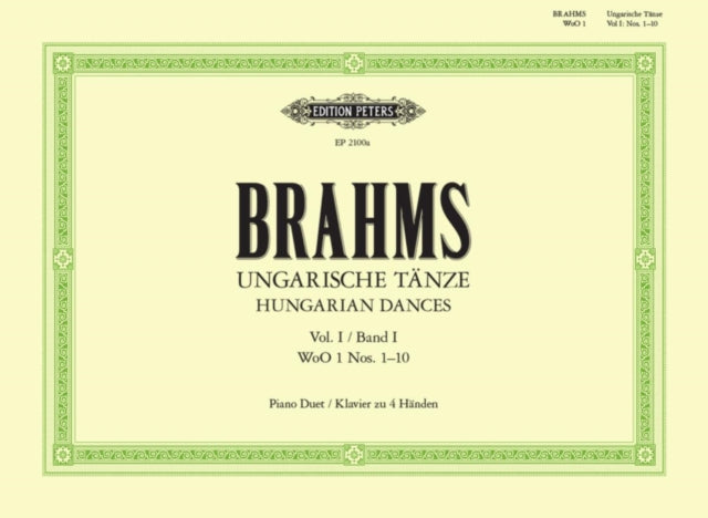 Book cover of: Hungarian Dances Vol.I