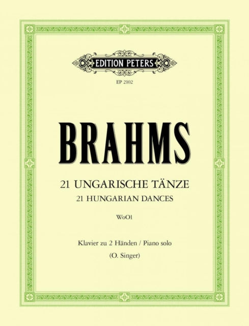 Book cover of: 21 Hungarian Dances, WoO 1