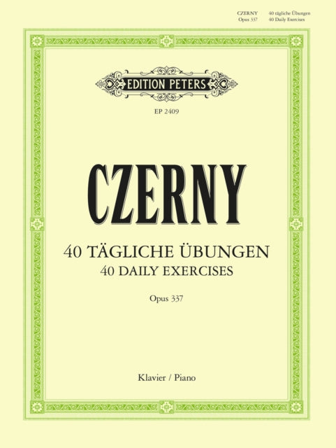 Book cover of: 40 Daily Exercises Op.337