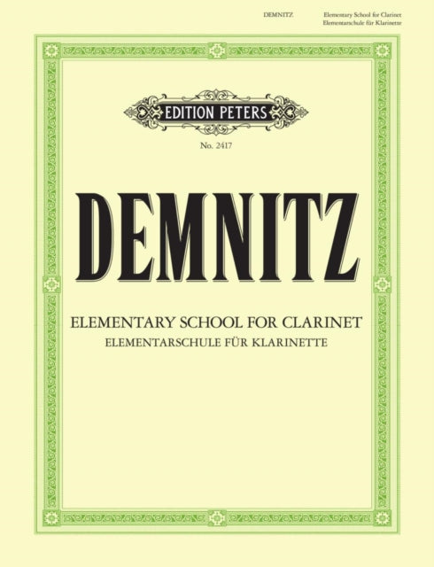 Book cover of: Elementary School for Clarinet