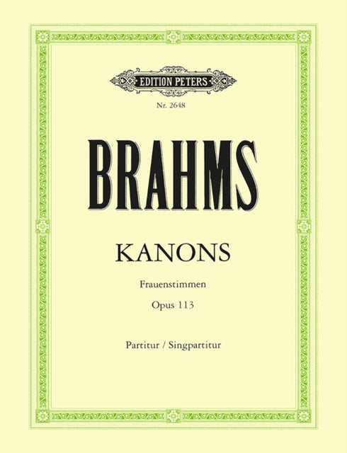 Book cover of: Canons Op.113