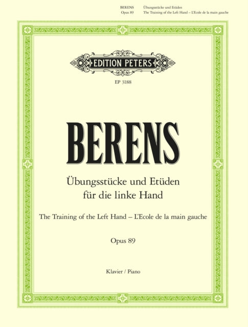 Book cover of: Training the Left Hand Op.89