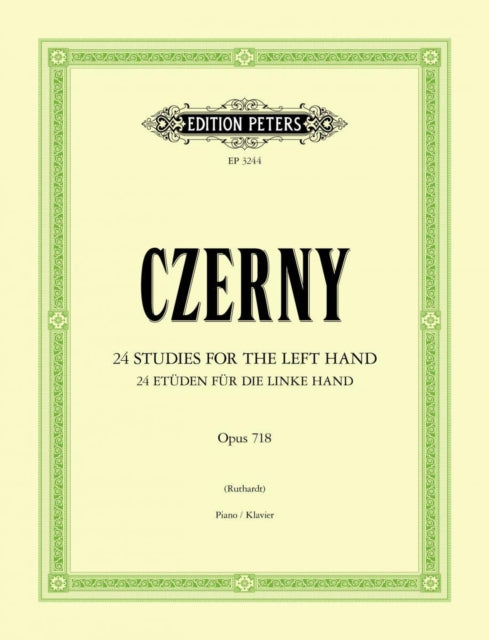 Book cover of: 24 Studies for the Left Hand Op.718