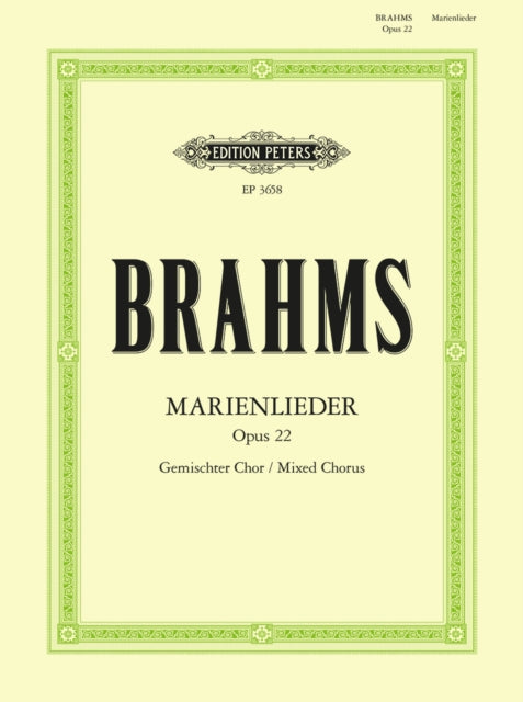 Book cover of: Marienlieder Op.22