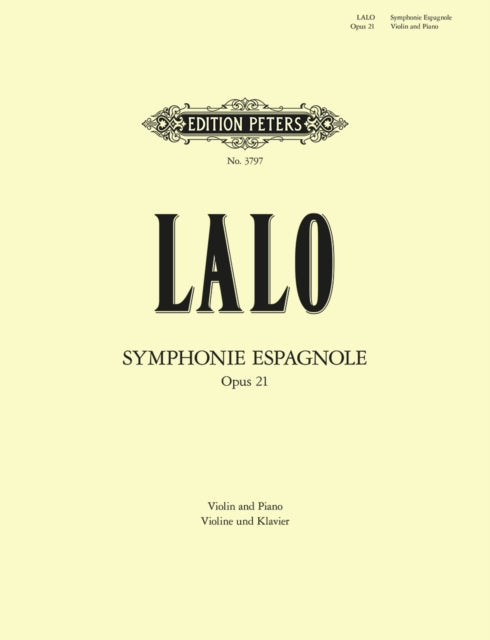 Book cover of: Symphonie Espagnole Op.21