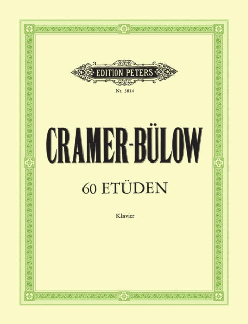 Book cover of: 60 Studies for Piano, Selected and ed. by Hans von Bulow