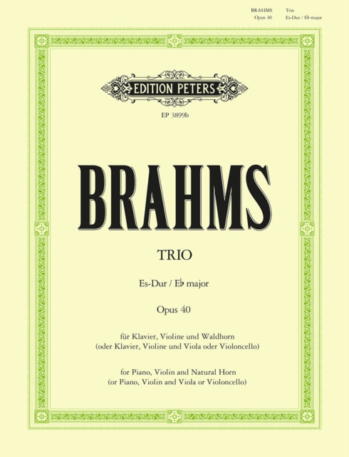 Book cover of: Trio No. 2 in E flat Op.40