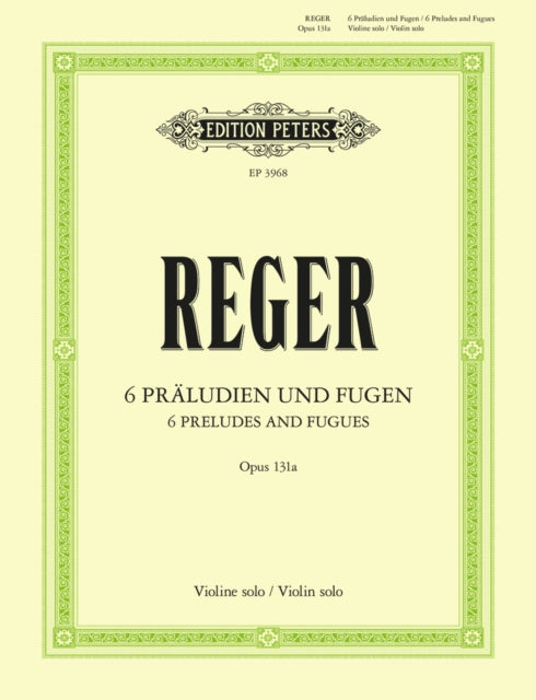 Book cover of: 6 Preludes and Fugues Op. 131a
