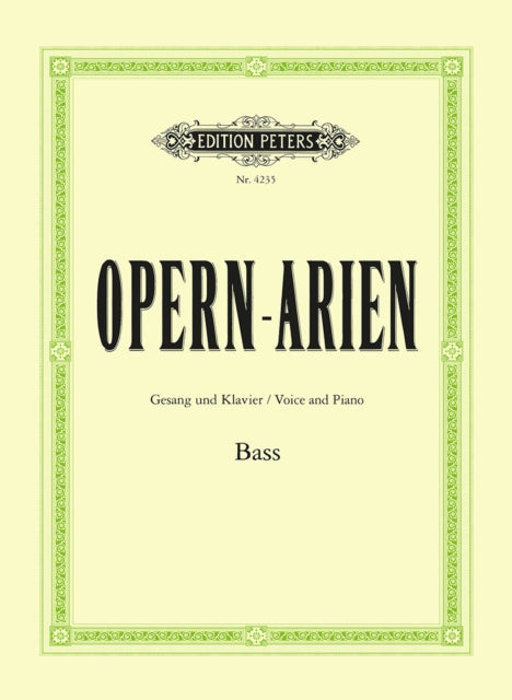 Book cover of: Opera Arias for Bass