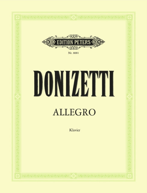 Book cover of: Allegro in F