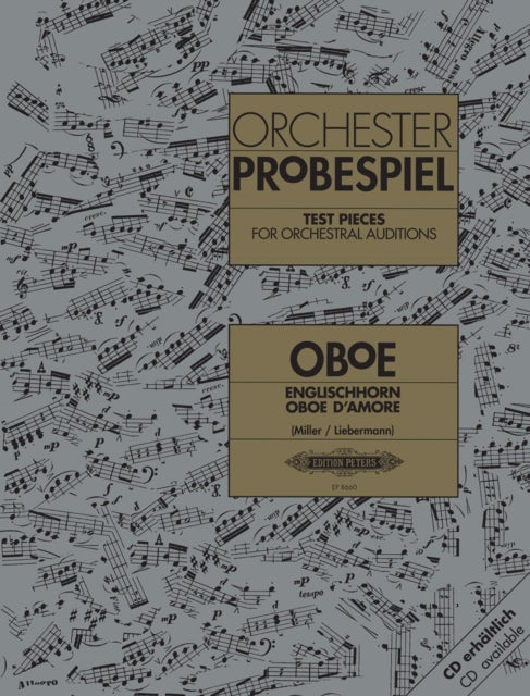Book cover of: Test Pieces for Orchestral Auditions: Oboe, Cor Anglais, Oboe d'amore