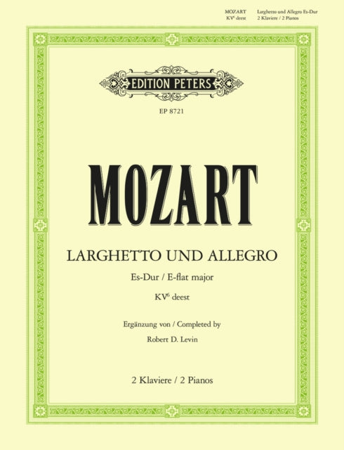 Book cover of: Larghetto & Allegro in E flat