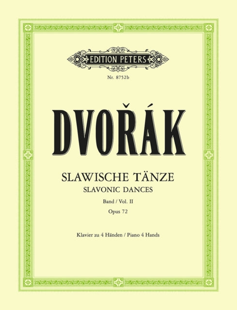 Book cover of: Slavonic Dances Vol.2 Op.72