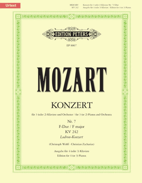Book cover of: Concerto No. 7 in F for 3 Pianos K242